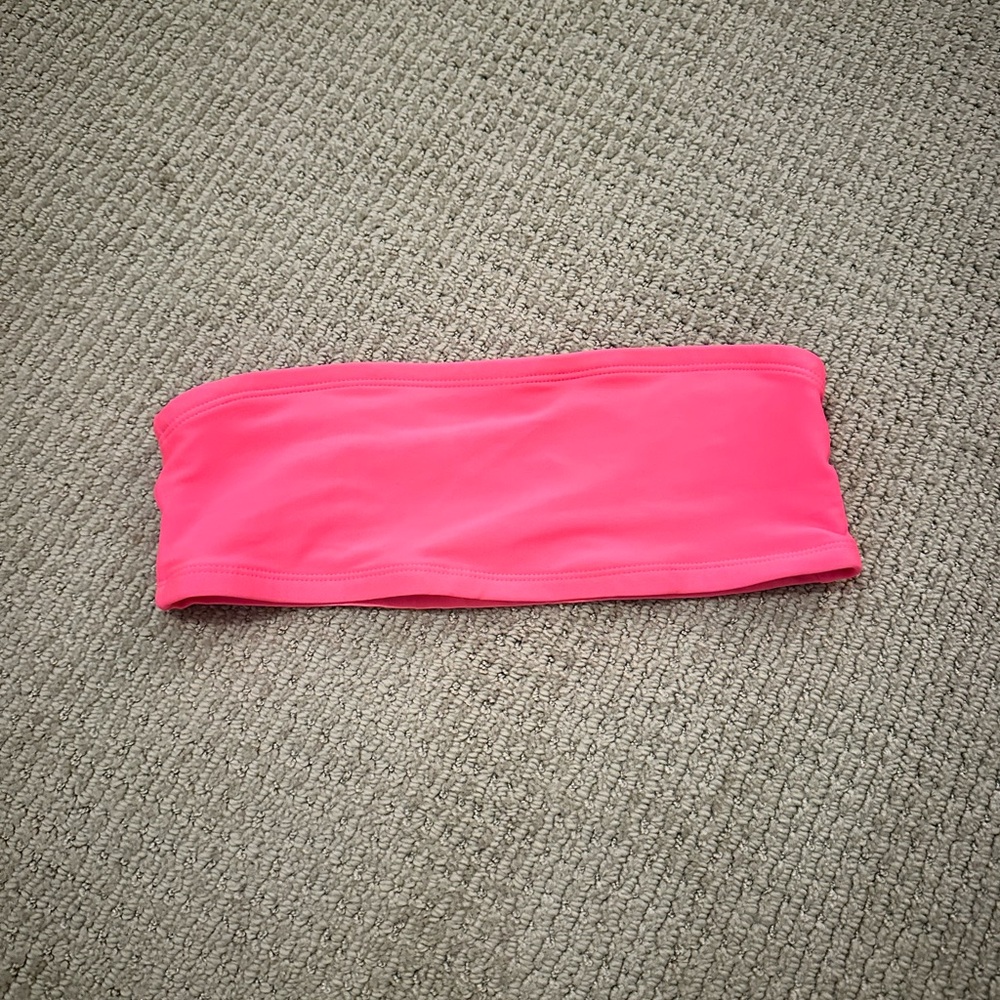 Target Pink Bandeau Bikini Top